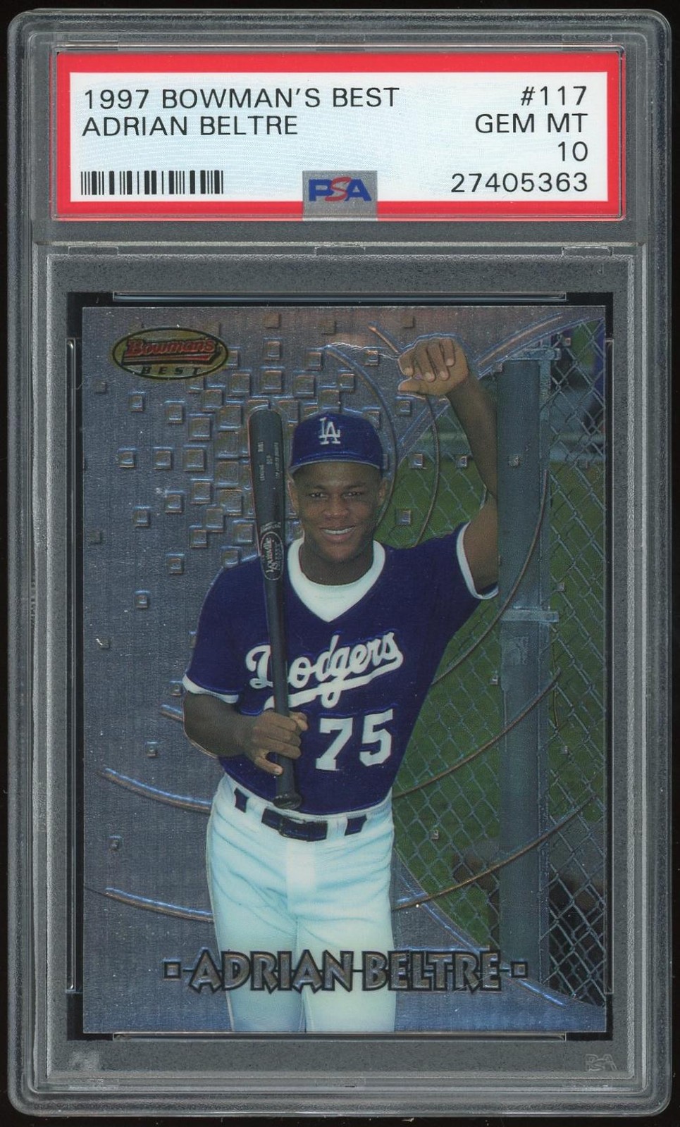 1997 Bowman's Best #117 Adrian Beltre RC PSA 10 *5363