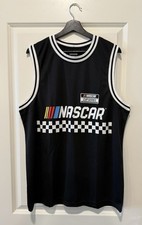 Nascar Auto Racing Cup Series Men Basketball Style Jersey Black Size Large NEW!!