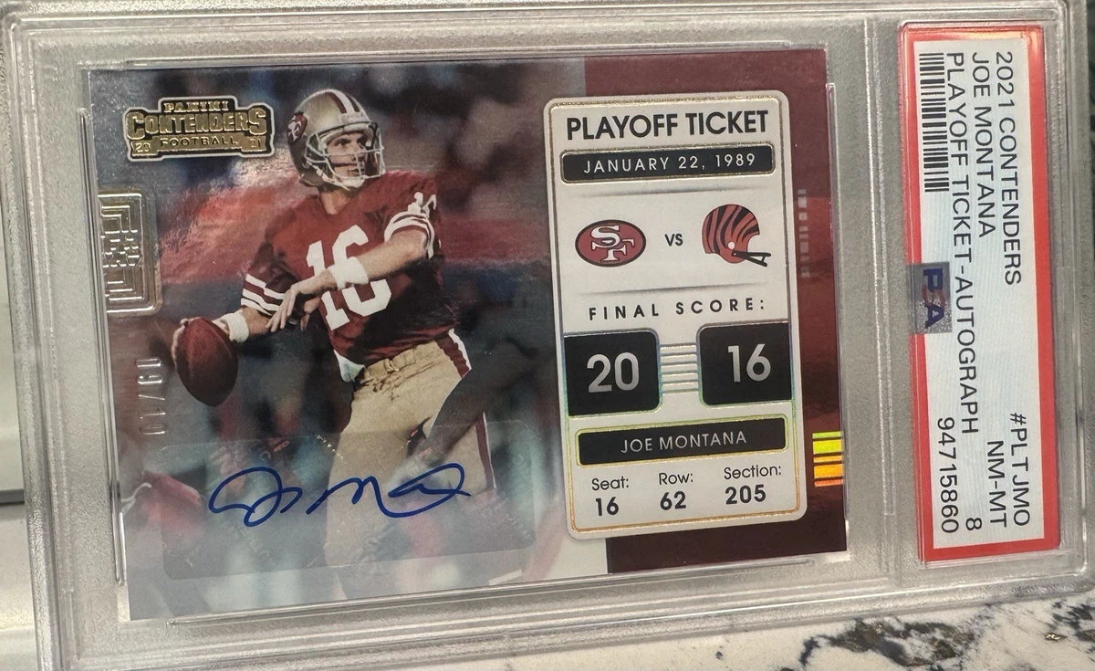 その他 Joe Montana Auto psa9 Joe Montana Football Serial Numbered Sports Trading Cards