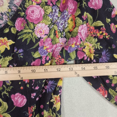 WD2 By Diamond Drop Waist Fit Flare Dress Girls Sz 7-8 Floral Lace Cottage VTG - Picture 8 of 10