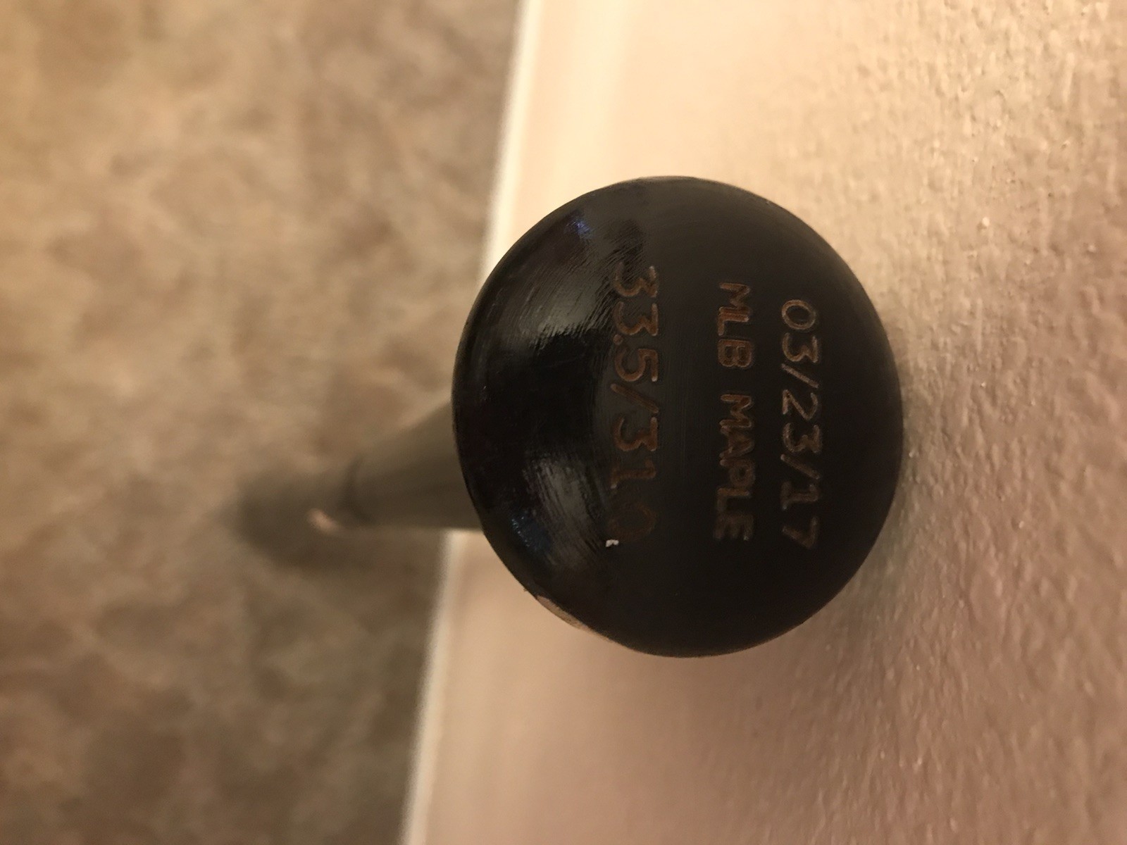 CINCINNATI REDS DILSON HERRERA IN PERSON AUTO GAME USED BASEBALL BAT view 2