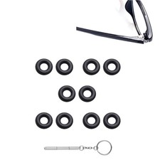 5 Pairs Glasses Grips Hinge Rings Tighteners Eyeglass Temple Silicone Eyeglass