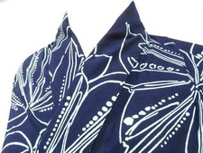 JAPANESE KIMONO YUKATA NAVY BLUE 154.5cm 5 ft 1 in COTTON AA7937