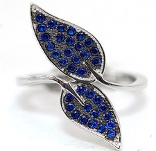 Treated Blue Sapphire 925 Solid Sterling Silver Ring Jewelry Sz 6,7,8 MK4