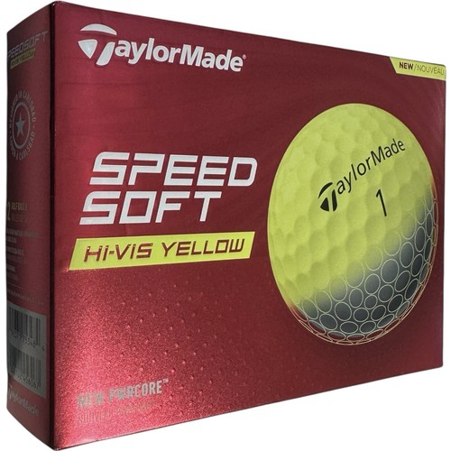 TaylorMade SpeedSoft Hi-Vis Yellow | 1 Dozen | USA | Brand New - Picture 2 of 4