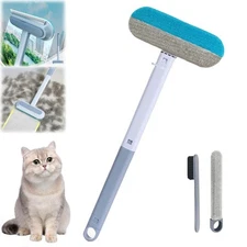 Pet Hair Removal Tool, 4 in 1 Multifunctional Pet Hair Removal Broom Window Tile
