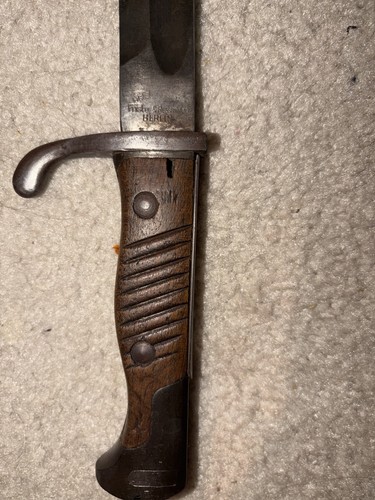 Imperial German WWI Mauser 98 Butcher Blade Bayonet Frister Und Ressmann Berlin