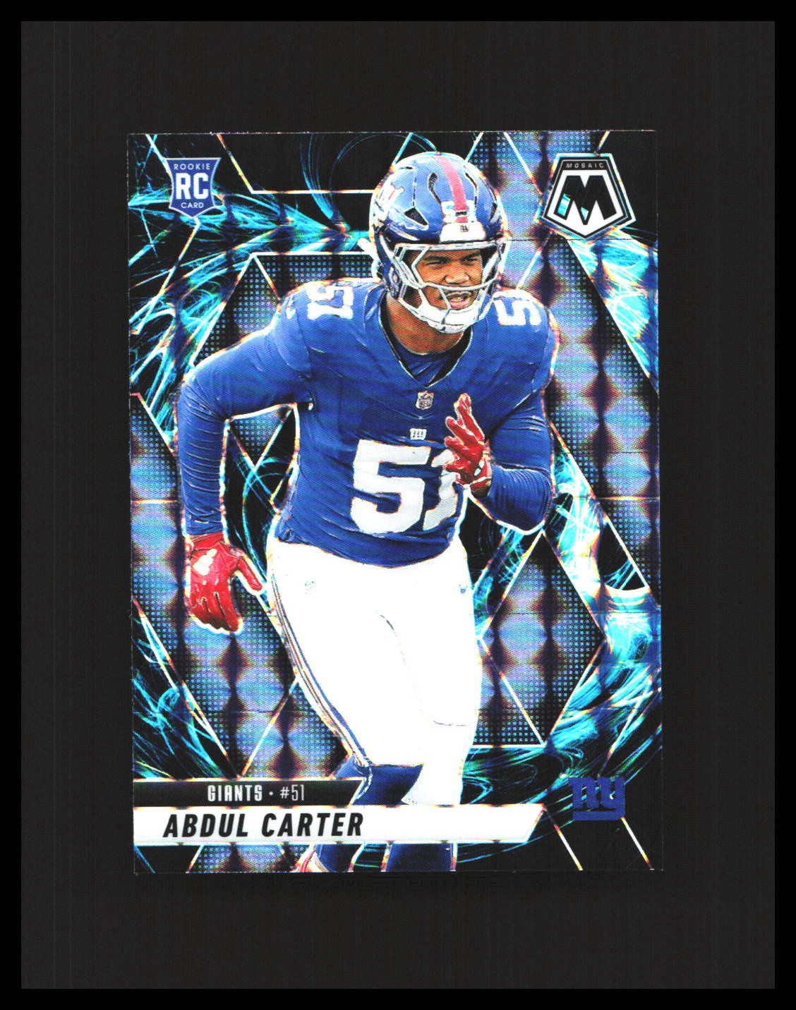 2025 Panini mosaic Abdul Carter Rookie Card - Genesis #317 New York Giants