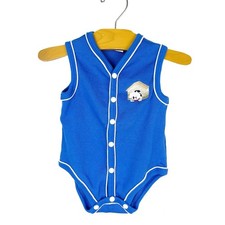 Vintage First Impressions Sleeveless One Piece Romper Puppy Dog Size 3-6 Months