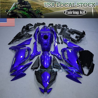 Glossy Blue Fairing Kit For Kawasaki Ninja 650 2020-2025 ABS Injection Bodywork