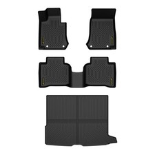 TPE Floor Mats 4PCS Benz GLC GLC300 GLC350e GLC43 GLC63 AMG S 2016-2022 Black