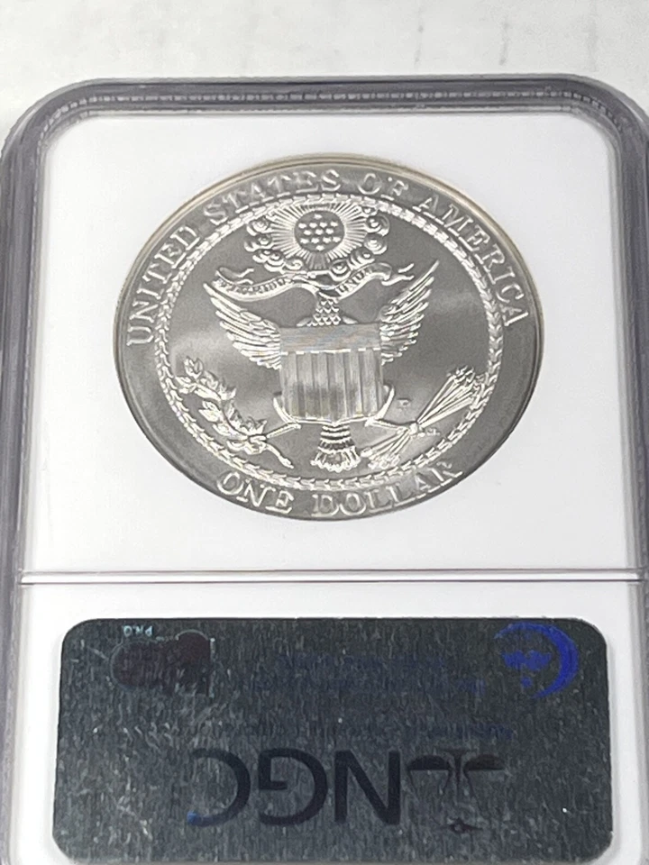 2007-P Bald Eagle Commemorative Silver Dollar : NGC MS69 - Image 2 of 2
