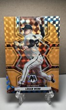 2022 Panini Mosaic - Logan Webb #180 Fluorescent Orange Mosaic Prizm /25