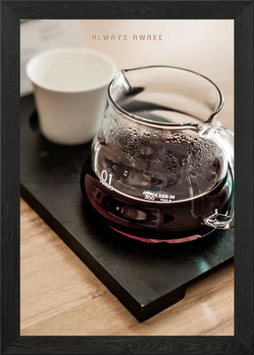 Morgenkaffee gerahmtes Wandbild Poster Leinwanddruck Bild