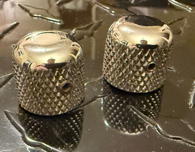 Schecter Van Nuys era Tele Style Chrome brass dome knobs