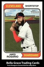 2023 Topps Heritage Amed Rosario #111 Cleveland Guardians MLB Baseball 