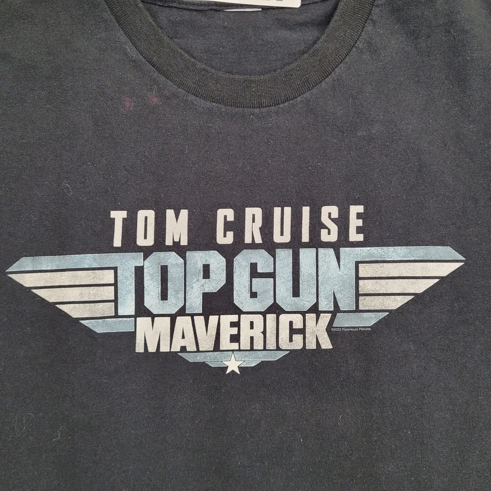 Top-Gun Maverick Shirt XL 23x27 Black - Image 4 of 4