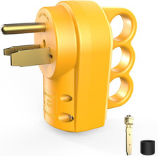 Welder Plug 50 Amp NEMA 6-50P Replacement Male Plug Heavy Duty Yellow ETL Listed