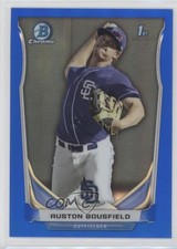 2014 Bowman Draft Chrome Blue Refractor 228/399 Auston Bousfield #CDP127 3d5