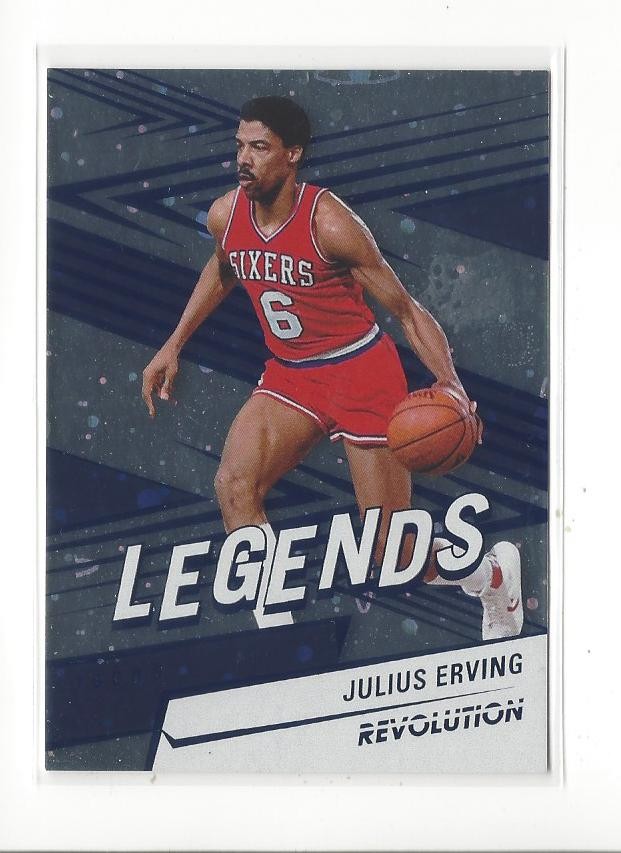 2024-25 Panini Revolution - Legends Julius Erving #153 Blue Cosmo