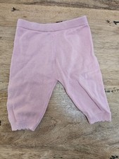 Baby Girls Pink Little Nutmeg Knitted Pants - 0-3 Months
