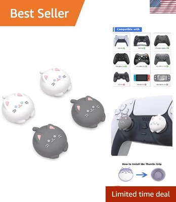 Stylish Cutie Kitty Thumbstick Caps - Perfect for PS4, PS5 & Xbox Controllers