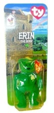 NEW in PACKAGE "TY ERIN THE IRISH BEAR" BEANIE BABY 1999 McDonald's, Retired