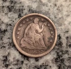 US 1853 Seated Liberty half dime silver coin circulated arrows