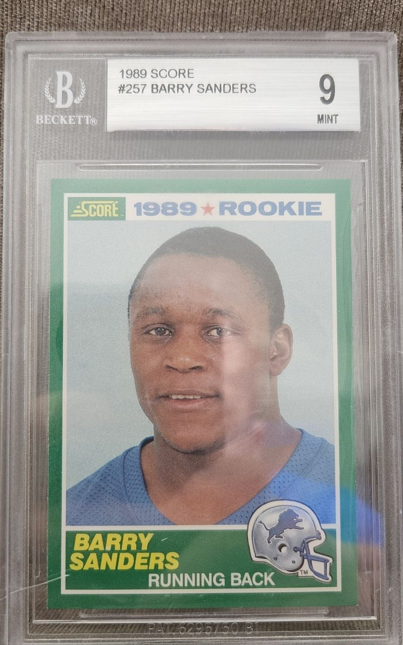 1989 Score - #257 🔥Barry Sanders (RC)🔥 Beckett Mint 9