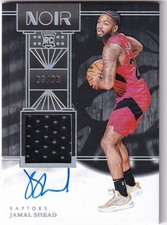 2024-25 Panini Noir NBA No. 367 Jamal Shead Rookie Patch On-Card Auto 93/99