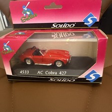 SOLIDO MODELS - AC COBRA 427  - RED - 1/43 SCALE MODEL CAR - 4533