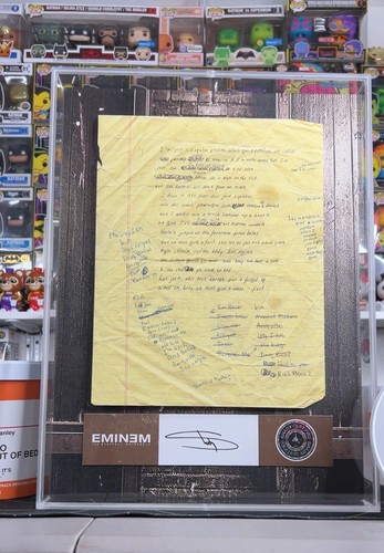 Shadow Box Eminem MMLP25 Tracklist Signée - Original Certifié, Livraison Rapide D'Allemagne