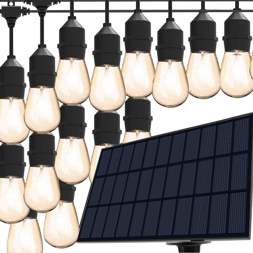 Solar String Lights, 44 Ft Solar String Light with 15 Waterproof LED Bulbs - Hea - Picture 8 of 12