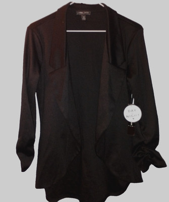 Woman's Moa Moa Day to Night Blazer Black Jacket Size Medium NWT