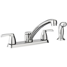 Moen Adler Series 87046 Kitchen Faucet, 1.5 gpm, 2-Handle, Stainless Steel, Chro