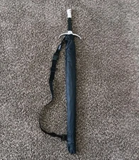 Game of Thrones Sword Umbrella Winter Is Coming Logo With Caring Sleeve Rare HTF