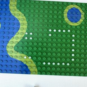 LEGO 6071 Forestmen&rsquo;s Crossing VINTAGE Parts- Rare River Baseplate, Bridge, Accs