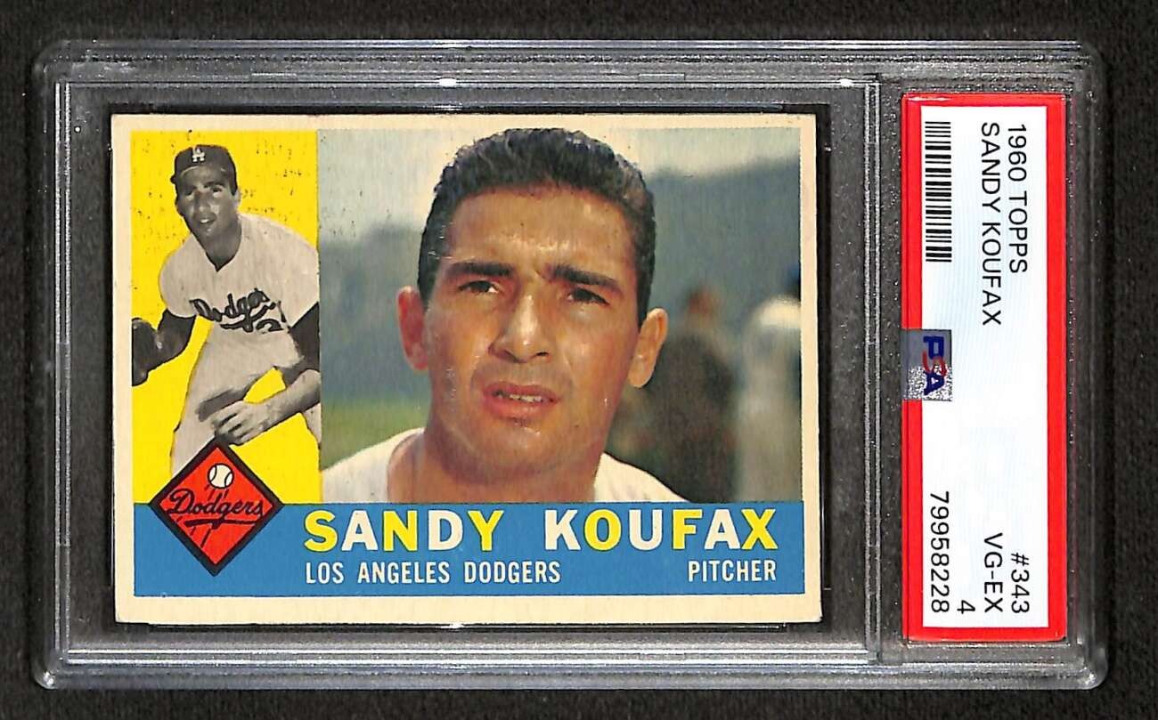 1960 Topps #343 Sandy Koufax HOF  PSA 4 VGEX C104005
