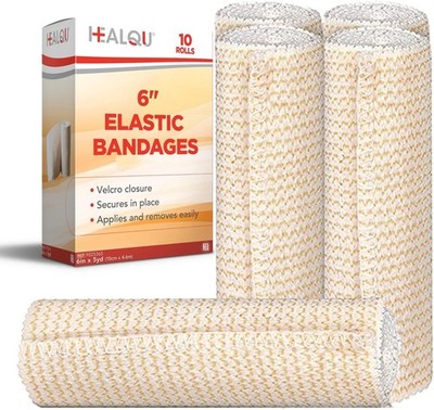 HEALQU Premium Elastic Banda - Self-Closure pr Wrap for Legs,