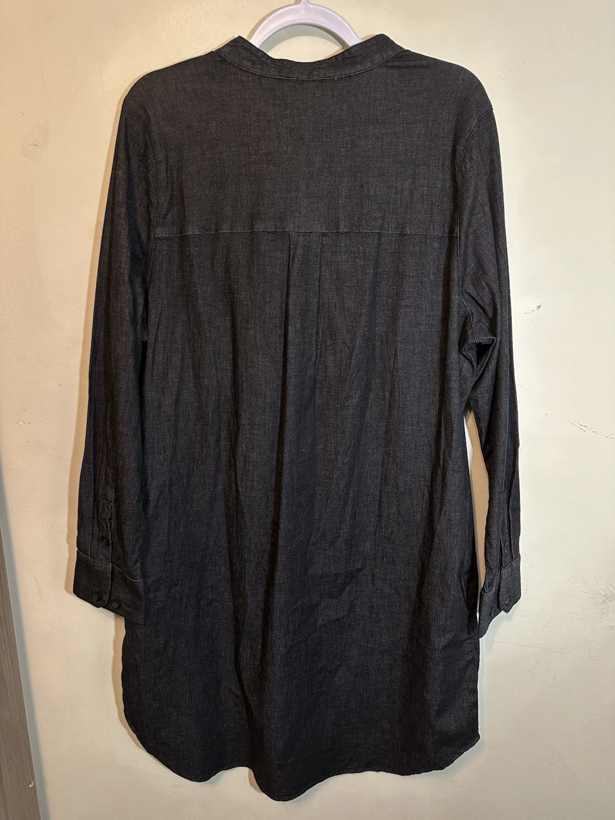 VETEMENTS Camicia Chambray cotone elasticizzato Hannah standard universale taglia small tasche