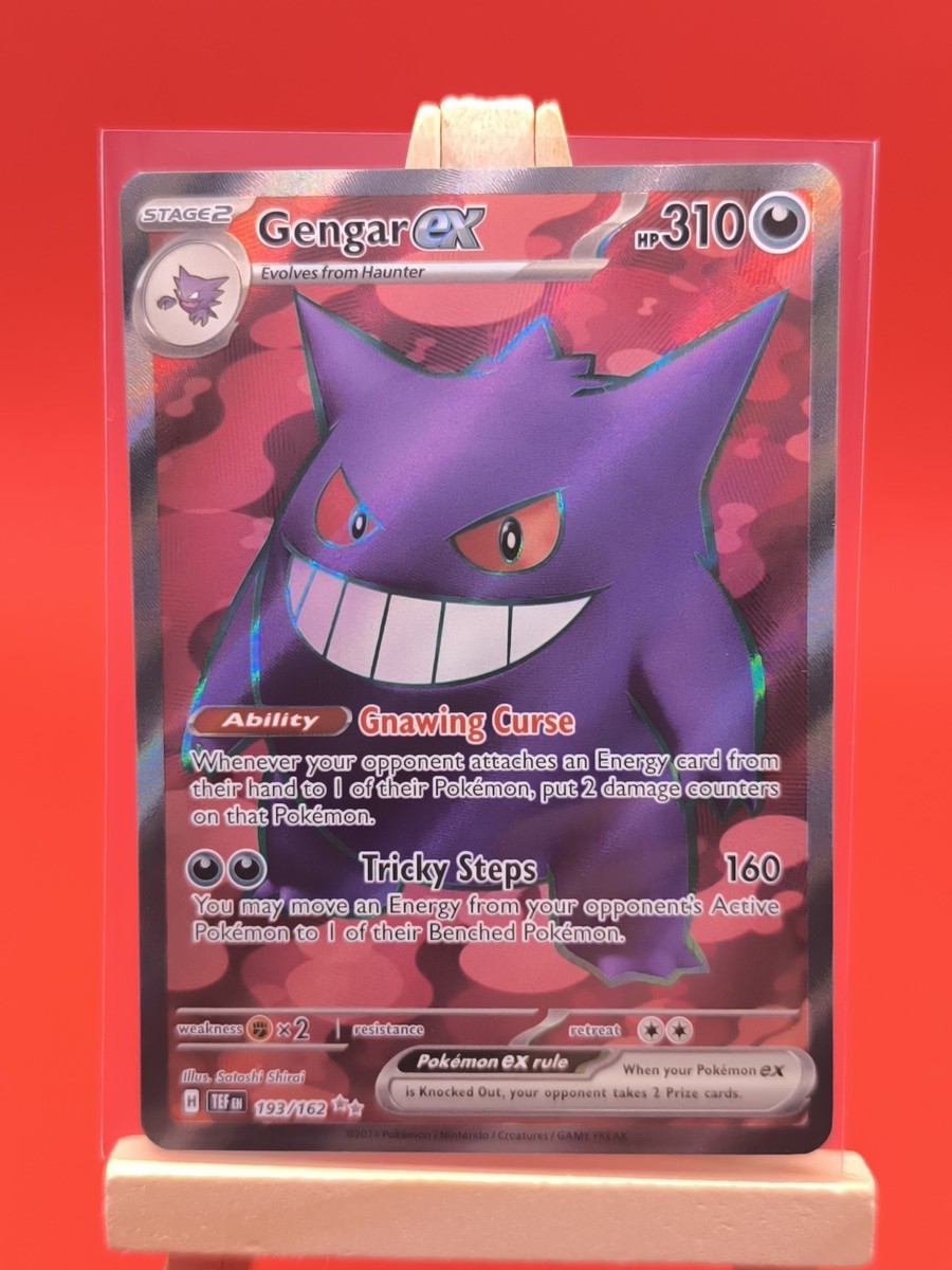 Gengar ex 193/162 Temporal Forces Ultra Rare Full Art Pokemon Card