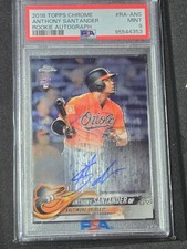 2018 Topps Chrome autograph RA-ANS Anthony Santander RC PSA 9 mint