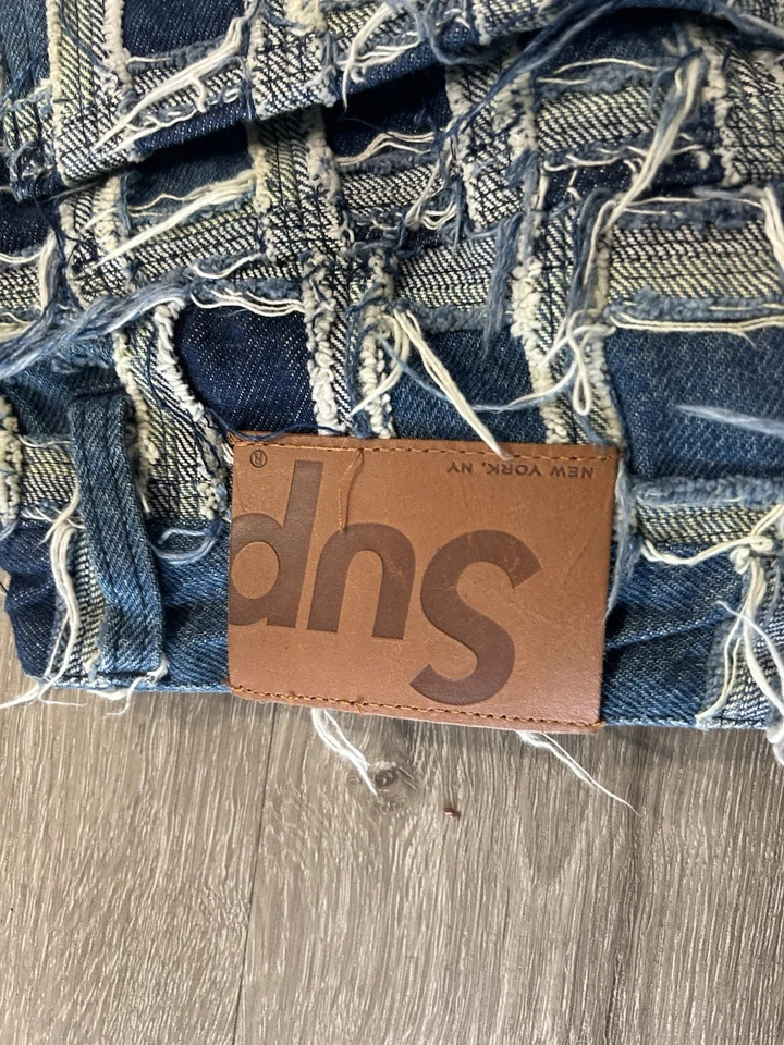 Zapatos cuadrados azules deshilachados Supreme talla 30 Foto 3 de 4