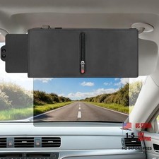 Car Visor Extender Sun Blocker - UV400 PC Lens - Zipper Slider - Anti-Glare