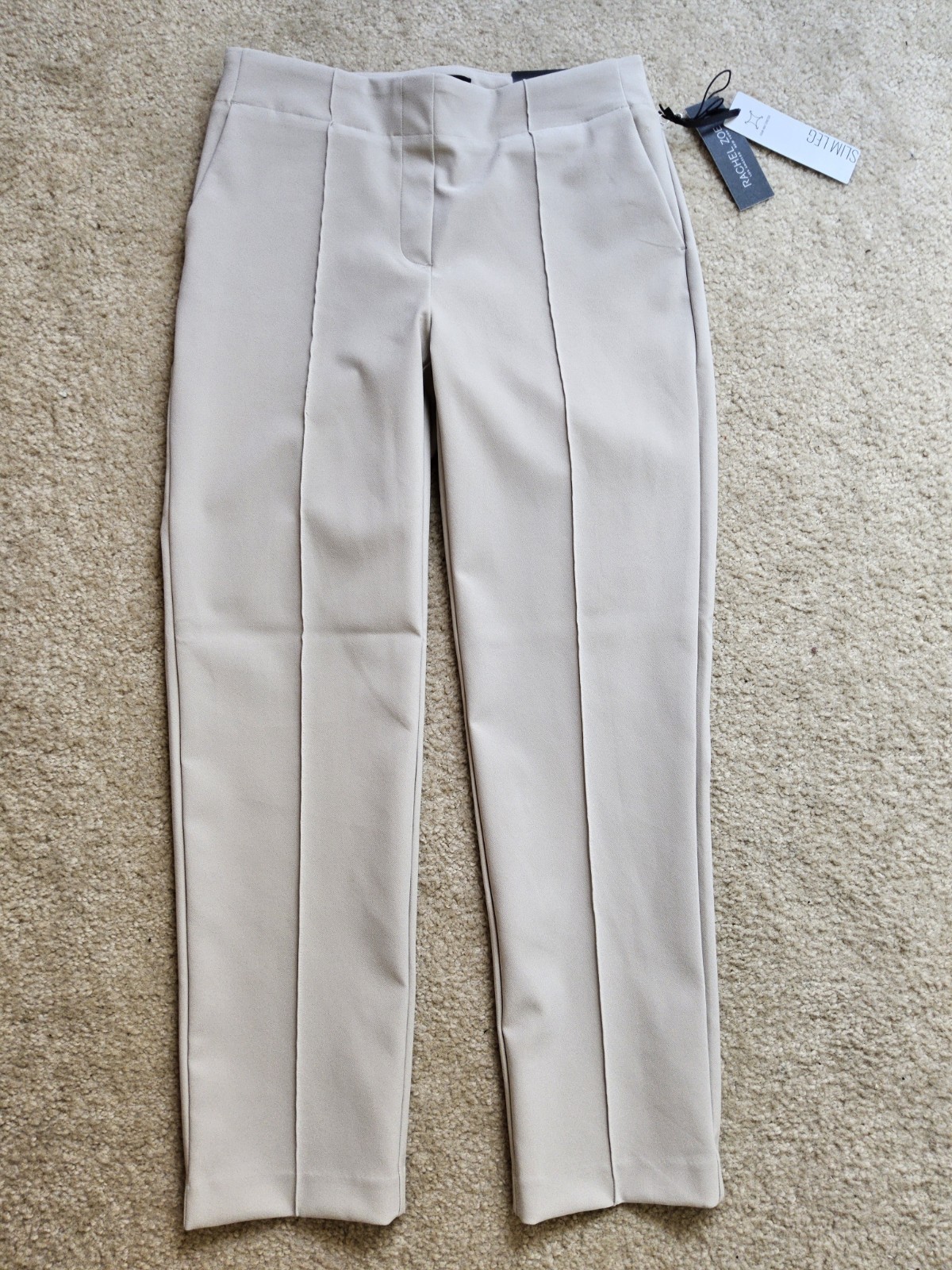 Rachel Zoe Khaki Crease Slim Leg Pullon Sz 6