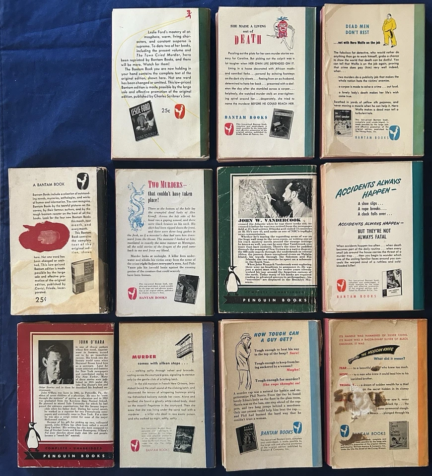 Vintage Pocket Book Lot Of 11 Books - 1940s - Rex Stout, Leslie Ford,...VG - Image 2 of 4