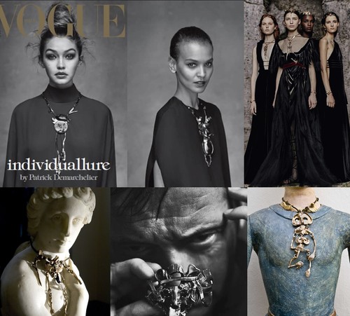 VALENTINO GARAVANI STATEMENT ONYX PENDANT NECKLACE ALESSANDRO GAGGIO $3,030 - Picture 3 of 11