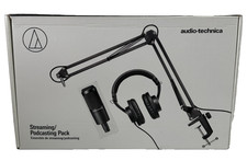 Audio Technica 1-Person PC Podcast Podcasting Kit w/ 2035 Mic Headphones Boom