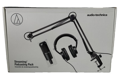 Audio Technica 1-Person PC Podcast Podcasting Kit w/ 2035 Mic+Headphones+Boom