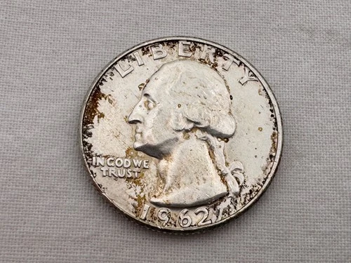1962 D U.S. Washington Silver Quarter IU-35
